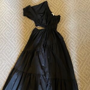 Mango Black One Shoulder Size 2 Side Cutout